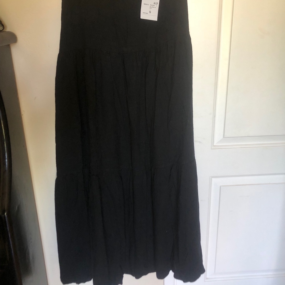 Forever 21 rayon/linen long maxi skirt